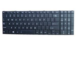 Black Laptop Keyboard for Toshiba Satellite C55D-B5206 C55D-B5212 C55D-B5219 C55D-B5244 Notebook US UI layout