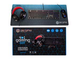 PC Gaming Starter Kit - RGB Mechanical Keyboard and Mouse Combo, Elite Headset w/ 7.1 Surround Sound, XL Mousepad Combo for PC/Mac Gamers (Black) PC Gaming Starter Kit - RGB Mechanical Keyboard and Mouse Combo, Elite Headset w/ 7.1 Surround Sound, XL Mousepad Combo for PC/Mac Gamers (Black)