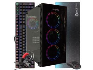 Periphio Terra Gaming PC Computer | AMD Ryzen 5 3400G | Radeon Vega 11 iGPU (2GB) | 250GB NVMe SSD + 1TB HDD Storage | 16GB DDR4 RAM | Entry-Level HD 1080p Gaming | 4 in 1 RGB Gaming Bundle (Black) Periphio Terra Gaming PC Computer | AMD Ryzen 5 3400G | Radeon Vega 11 iGPU (2GB) | 250GB NVMe SSD + 1TB HDD Storage | 16GB DDR4 RAM | Entry-Level HD 1080p Gaming | 4 in 1 RGB Gaming Bundle (Black)