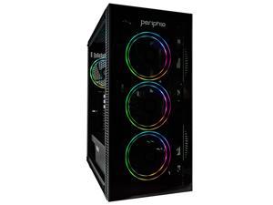 Periphio Terra Gaming PC Computer | AMD Ryzen 5 3400G | Radeon Vega 11 iGPU (2GB) | 250GB SSD + 1TB HDD Storage | 16GB DDR4 RAM | Entry-Level HD 1080p Gaming | 4 in 1 RGB Gaming Bundle (White)