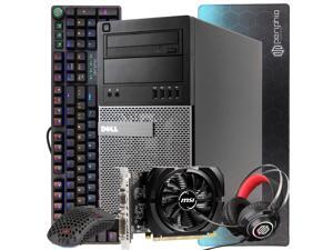Refurbished: Dell Gaming Computer Tower PC, Quad-Core Intel i5, NVIDIA GeForce GT 730 2GB, 16GB DDR3 RAM, 240GB SSD + 2TB HDD, Wi-Fi, RGB 4in1 PC Gaming Kit, Windows 10, Renewed
