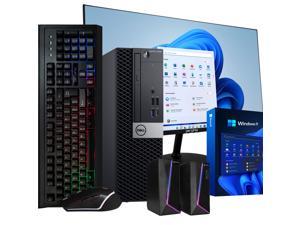 Dell OptiPlex 5060 - Windows 11 Desktop Computer | Intel i5-8600 Six Core (4.3GHz Turbo) | 16GB DDR4 RAM | 500GB SSD Solid State + 1TB HDD | WiFi + Bluetooth | Peripheral Computer Package (Renewed)