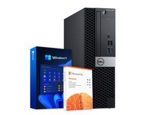 Dell OptiPlex 5060 - Windows 11 Desktop Computer + Office 365  | Intel i5-8600 Six Core (4.3GHz Turbo) | 16GB DDR4 RAM | 500GB SSD + 1TB HDD | WiFi + Bluetooth | Home or Office PC (Renewed)