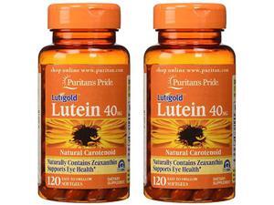 Puritans Pride Lutein 40 mg with Zeaxanthin 120 Softgels (2 Pack) Puritans Pride Lutein 40 mg with Zeaxanthin 120 Softgels (2 Pack)