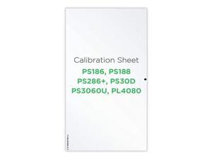 Plustek Calibration Control Sheet - for PS286 Plus, PS186, PS188, PS30D, PS3060U, PL4080 Document Scanner only