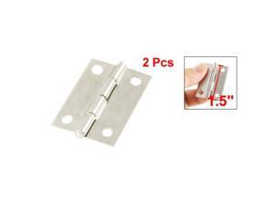 New 2 Pcs Silver Cabinet Drawer Door Stainless Steel Butt Hinges 1.5" Length New 2 Pcs Silver Cabinet Drawer Door Stainless Steel Butt Hinges 1.5" Length