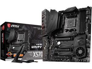 MSI Meg X570 Unify Motherboard (AMD AM4, DDR4, PCIe 4.0, SATA 6GB/s, M.2, USB 3.2 Gen 2, Ax Wi-Fi 6, Bluetooth 5, ATX) MSI Meg X570 Unify Motherboard (AMD AM4, DDR4, PCIe 4.0, SATA 6GB/s, M.2, USB 3.2 Gen 2, Ax Wi-Fi 6, Bluetooth 5, ATX)