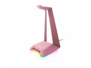 Razer Base Station Chroma Enabled Headset stand Headphone Support Holder USB hub 3 port RGB(Quartz Pink) Razer Base Station Chroma Enabled Headset stand Headphone Support Holder USB hub 3 port RGB(Quartz Pink)