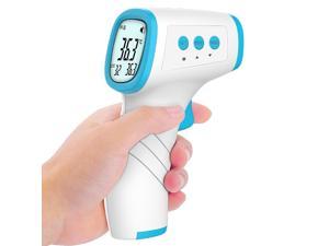 Infrared Forehead Thermometer Accurate Digital Non-Contact Laser Temperature Gun Portable Baby Body Basal Thermometer Gun with LED Display for Infants and Adults, immediate Instant Result(AD801)