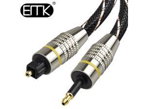 1Pcs  Digital Toslink to Mini Toslink Cable 3.5mm SPDIF Optical Fiber Cable 3.5 to Optical Audio Cable Adapter for Macbook