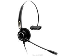 Volume and Mute Switch RJ9 Headset with microphone Call center headphone office headset for most office telephones
