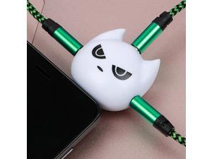 1Pcs Lovely Bat 1 Male to 3 Female Earphone 35 Jack Audio Cable Adapter Dust Plug Music Share Splitter for Apple Iphone PC MP3 MP