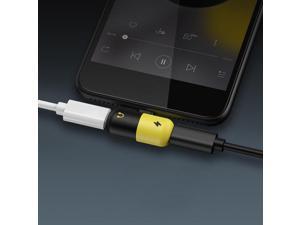 1Pcs 3 in 1 Audio Charging Adapter Earphone AUX Charger Splitter for iPhone 7 8