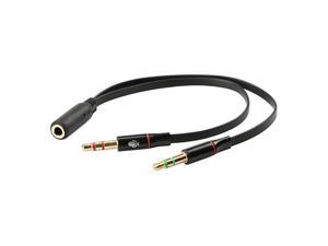 1Pcs Headphone Splitter Audio Cable 3.5mm Female to 2 Male Adapter Aux Cable Extension Wire Cord Adapter Aux Cable