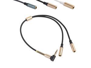 1Pcs 1 Male To 2 Female Audio Cable Splitter 3.5mm Audio Aux Cable Male To 2x Female Stereo Extension Headphone Splitter Cord