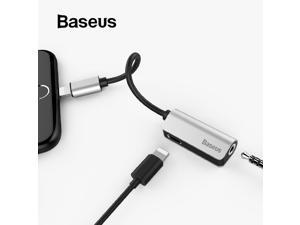 1Pcs Baseus L32 earphone headphone adapter for iPhone 7 8 X audio splitter for lightning to 35mm aux with charging port