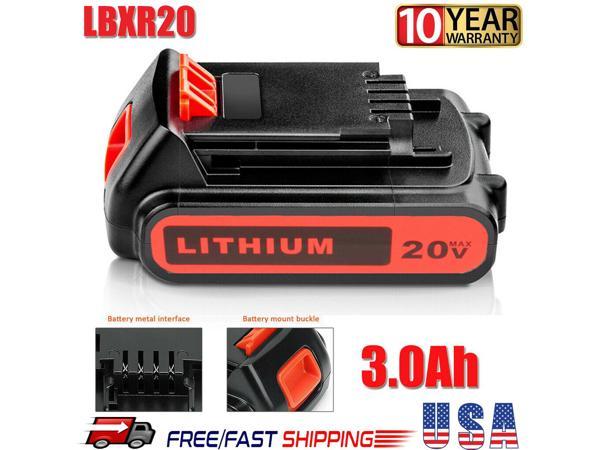 NEW 6Ah 20-Volt LB2X4020 Battery FOR Black & Decker 20V MAX Lithium LBXR20  LBX20