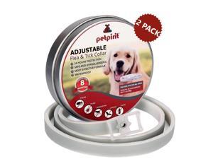 2-PACK Petpirit Flea and Tick Adjustable Prevention Collar for Dogs, 8 Months Protection, One Size Fits All 2-PACK Petpirit Flea and Tick Adjustable Prevention Collar for Dogs, 8 Months Protection, One Size Fits All