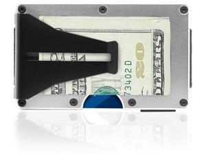 Grid Ultra-Slim Front Pocket Wallet with Wireless Theft Protection, Holds up to 12 Cards, Silver Aluminum Grid Ultra-Slim Front Pocket Wallet with Wireless Theft Protection, Holds up to 12 Cards, Silver Aluminum