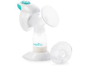 Evenflo Advanced Single One-Handed Electric Breast Pump, Designed for Occasional-Use Pumping with Multiple Power Options, White Evenflo Advanced Single One-Handed Electric Breast Pump, Designed for Occasional-Use Pumping with Multiple Power Options, White