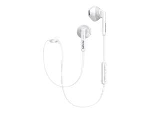 Philips FreshTones MyJam In-Ear Earphones Wireless Bluetooth Headphones, White, SHB5250WT