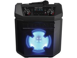 Ion Audio Party Boom Bluetooth Wireless Speaker System with 100-Watt Peak Power Amplifier, Color-Changing Woofer, AM/FM Radio, and USB Charging, IPA101 Ion Audio Party Boom Bluetooth Wireless Speaker System with 100-Watt Peak Power Amplifier, Color-Changing Woofer, AM/FM Radio, and USB Charging, IPA101