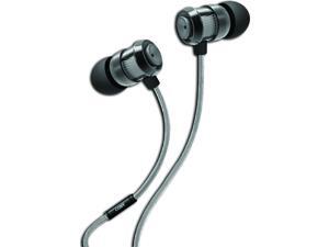 Coby Matrix Tangle Free Cable Metal Stereo Earbuds with Built-In Microphone, Silver Coby Matrix Tangle Free Cable Metal Stereo Earbuds with Built-In Microphone, Silver