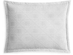 2 Pack Sky Tile Matelasse EURO Pillow Sham Light Grey 