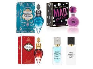 5-PACK Katy Perry Fragrance Bundle Beauty Gift Set: Killer Queen, Indi, Indivisible, Mad Potion, and Royal Revolution Perfumes for Women 5-PACK Katy Perry Fragrance Bundle Beauty Gift Set: Killer Queen, Indi, Indivisible, Mad Potion, and Royal Revolution Perfumes for Women
