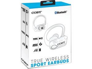 Coby True Wireless Sport Earbuds, White Coby True Wireless Sport Earbuds, White
