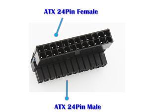 ATX 24Pin female to 24pin male right angle adapter for desktop PC power supply ATX 24Pin female to 24pin male right angle adapter for desktop PC power supply