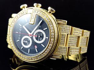 Gold PVD YA101334 Diamond Gucci Watch 14 Ct Gold PVD YA101334 Diamond Gucci Watch 14 Ct