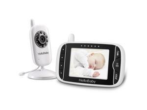 HelloBaby 3.2" LCD Wireless Video Baby Monitor 2.4GHz with Night Vision & Temperature Sensor HelloBaby 3.2" LCD Wireless Video Baby Monitor 2.4GHz with Night Vision & Temperature Sensor