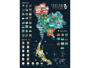 Good Weather Premium Unique Design Thailand Scratch Off Travel Map  Perfect Travelers Gift  FREE Scratch Pen Scratch off places you travel 1575 x 1181 inches