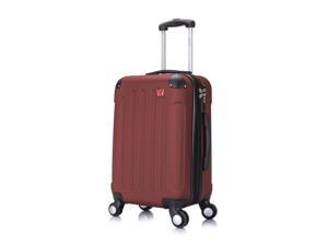 Dukap Intely 20 Inch Carry On Hardside Luggage With Integrated Usb Port And Spinner Wheel Travel Suitcase With Tsa Combination Lock And Ergonomic Gel Handle Grey Newegg Com