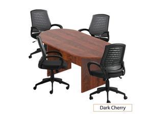 GOF 6FT Conference Table (Dark Cherry) Set with Multifunctional Ergonomic Conference Task Chair (4XG10902B) GOF 6FT Conference Table (Dark Cherry) Set with Multifunctional Ergonomic Conference Task Chair (4XG10902B)