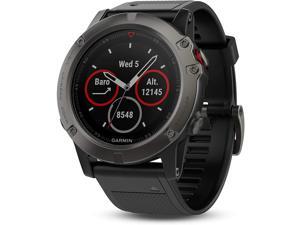 Garmin - fenix 5X Sapphire Smartwatch 51mm Fiber-Reinforced Polymer - Slate Gray with Black Band Garmin - fenix 5X Sapphire Smartwatch 51mm Fiber-Reinforced Polymer - Slate Gray with Black Band