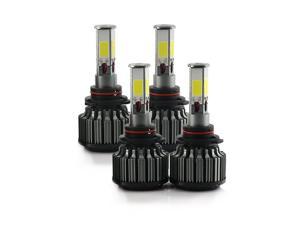 9005+9006 CREE LED Headlight Kit 240W 24000LM Light Bulbs High & Low Beam Combo 