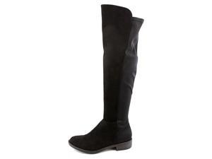ZIGI SOHO Womens Olaa Suede Closed Toe Knee High Fashion Boots, Black, Size 5.5