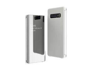 4th Generation Flip Window Hard PC Anti-fingerprint Full Body Protective Case Cover for Samsung Galaxy S10