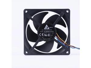 AUB0812VH 80mm fan 8cm 80x80x25mm DC12V 0.41A 4 lines cooling fan for projector