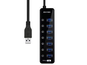 USB 3.0 Hub 7-Port Hub USB Extender Stretcher 5Gb / s USB Splitter Ultra high-speed USB3.0 7-port HUB power saving USB 3.0 Hub 7-Port Hub USB Extender Stretcher 5Gb / s USB Splitter Ultra high-speed USB3.0 7-port HUB power saving
