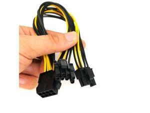 Cable Length: 60cm ShineBear PCI-e GPU 6Pin to 8pin 6+2 Pin Power Supply Cable PCIe Graphics Video Card 8 pin Male to 6 Pin Extension Cord Mining Machine