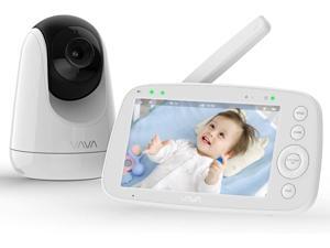 Baby Monitor, VAVA 720p 5" Hd Display Video Baby Monitor with Camera and Audio, Ips Screen, 480ft Range, 4500 mAh Battery, Two-Way Audio, One-Click Zoom, Night Vision and Thermal Monitor Baby Monitor, VAVA 720p 5" Hd Display Video Baby Monitor with Camera and Audio, Ips Screen, 480ft Range, 4500 mAh Battery, Two-Way Audio, One-Click Zoom, Night Vision and Thermal Monitor