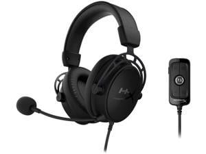 HyperX Cloud Alpha S - PC Gaming Headset 7.1 Surround Sound Adjustable Bass Dual Chamber Drivers Breathable Leatherette Memory Foam & Noise Cancelling Mic - Blackout HX-HSCAS-BK/WW (Renewed)