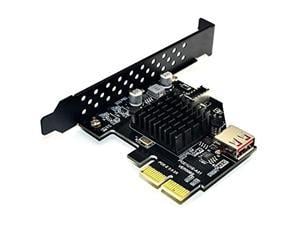 axGear PCIe to USB 3.1 Type E Front Panel Socket Adapter Card Express for Motherboard