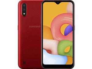 Samsung Galaxy A01 (A015M) 32GB, Dual SIM, GSM Unlocked, 5.7” Display Smartphone - International Version - Red Samsung Galaxy A01 (A015M) 32GB, Dual SIM, GSM Unlocked, 5.7” Display Smartphone - International Version - Red