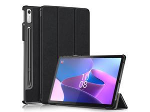 Epicgadget Case for Lenovo Tab P11 Pro (Gen 2) 11.2 inch - Slim Lightweight Smart PU Leather Case with Auto Sleep/Wake Cover Trifold Stand Hard Shell Cover for Lenovo Tab P11 Pro (2nd Gen) - Black