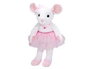 Petunia White Mouse with Tutu Large 20" by Douglas Cuddle Toys Petunia White Mouse with Tutu Large 20" by Douglas Cuddle Toys
