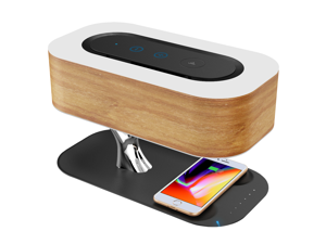 Ampulla Light of Tree Bedside Lamp with Bluetooth Speaker and Wireless Charger, Sleep Mode Stepless Dimming Ampulla Light of Tree Bedside Lamp with Bluetooth Speaker and Wireless Charger, Sleep Mode Stepless Dimming